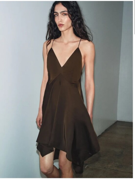 Zara Dresses & Skirts - Zara ZW Collection Asymmetric Ruffle Dress